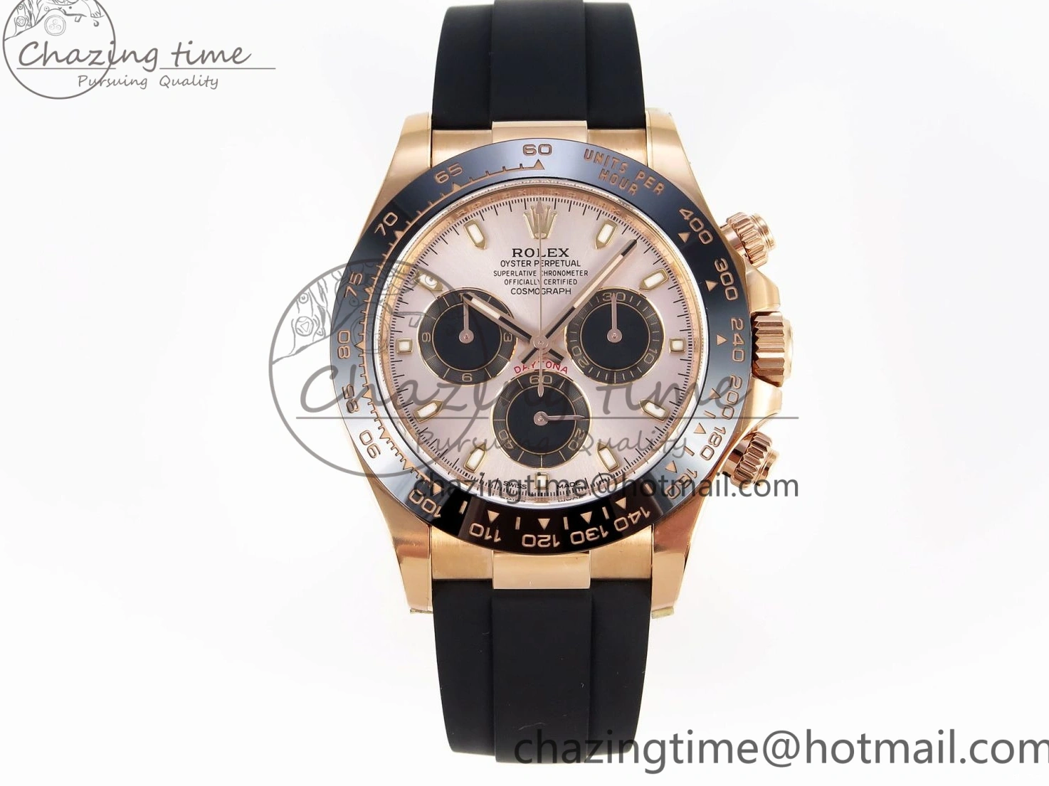 MiroTime 0322 Daytona 116515 Clean 1:1 Best Edition Silver Dial RG Markers on Oysterflex Strap SA4130 V WrinkleFree 1965